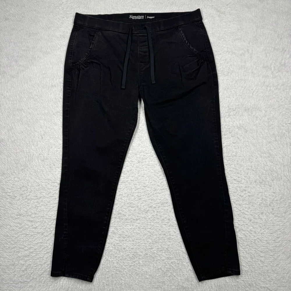 Signature by Levi‎ Strauss & Co. Black Jogger Pants Women's Size Medium